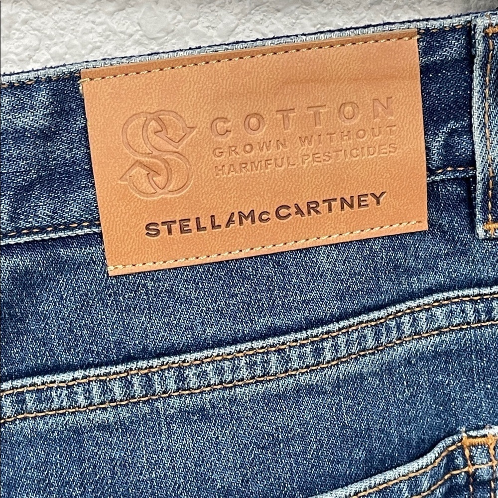 NWT Stella McCartney Vintage Dark Blue 90s Crop Flare Jeans Sz 30 - Picture 7 of 16